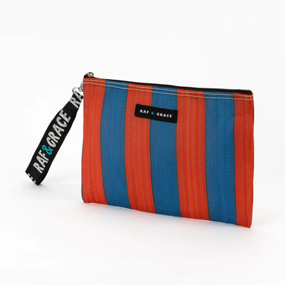 Small Pouch - Navy/Orange