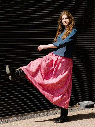 'NO MORE NOBODY' - Valery Skirt - Pink Stripe