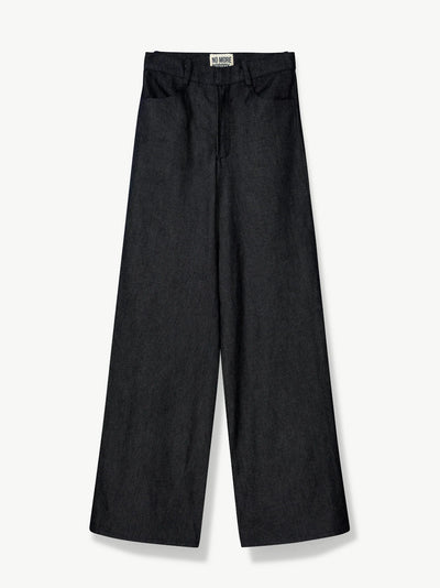 'NO MORE NOBODY' - Katerina Denim Trousers Organic Cotton - Dark Navy Denim