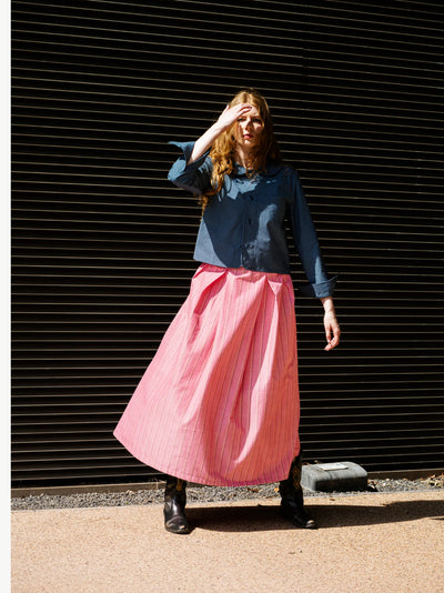'NO MORE NOBODY' - Valery Skirt - Pink Stripe