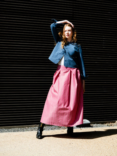 'NO MORE NOBODY' - Valery Skirt - Pink Stripe