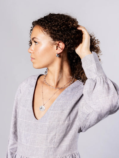 DAY Medallion Necklace - Silver