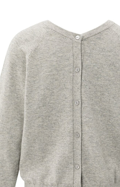 Double V-Neck Sweater - Brownish Grey