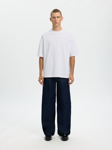 Relax Aspen 2-Ply SS O-Neck T-Shirt - Bright White