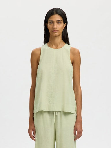 Luisa Linen Blend Top - Lint