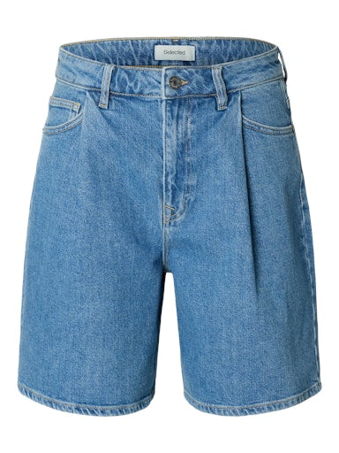 Wide Merle-Kori Denim Shorts - Light Blue Denim