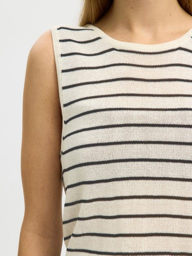 Moon SL Knit Top - Birch / Black