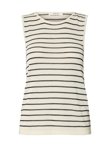 Moon SL Knit Top - Birch / Black