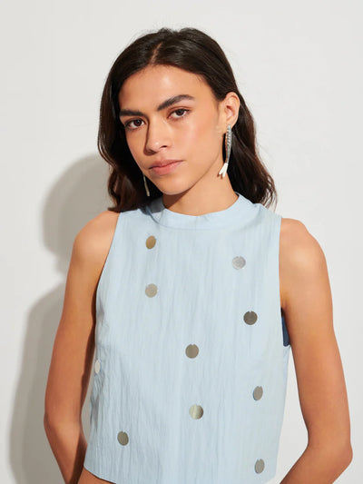 Solana Top - Pale Blue