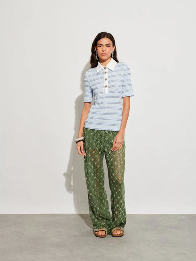 Zuma Embellished Trousers - Khaki Green