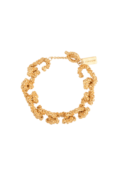 Chain of Riddle Gilded Bracelet - Gold
