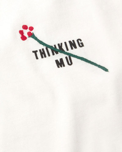 Embroidered Flor Lucia T-Shirt - White
