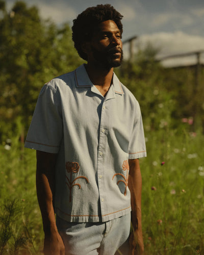 Didcot Shirt Summer Back Appliqué - Ecru