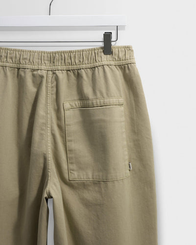 Kurt Trouser Organic Cotton Twill (Longer Length) - Light Khaki