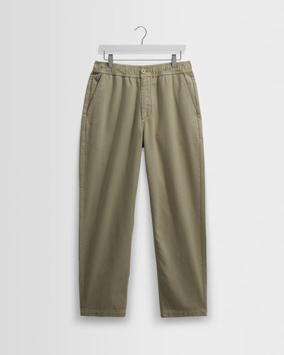 Kurt Trouser Organic Cotton Twill (Longer Length) - Light Khaki