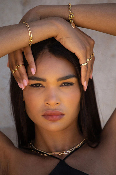 Alice Paperclip Necklace - Gold Plating