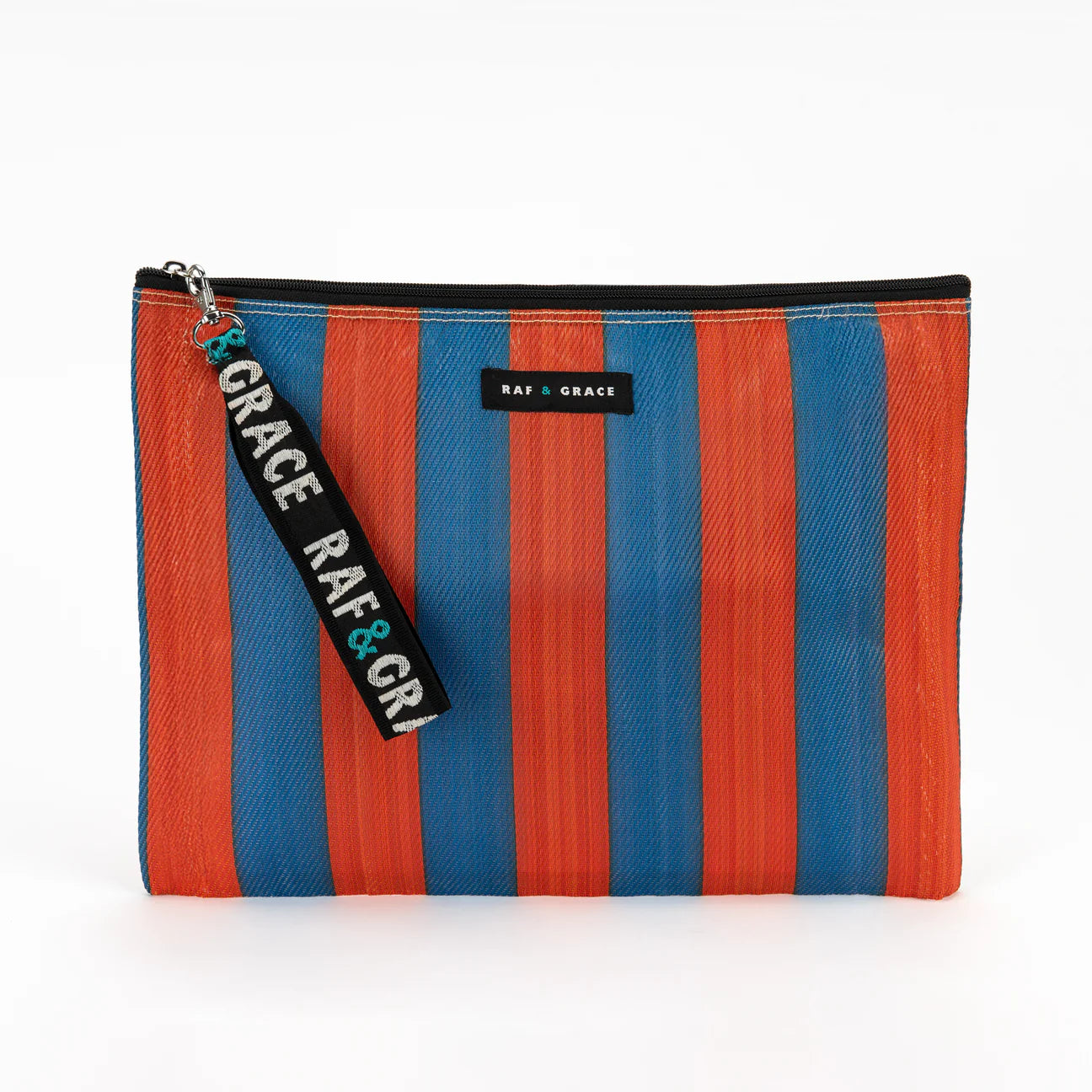 Large Pouch - Navy/Orange