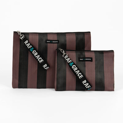 Small Pouch - Fig Brown/Black