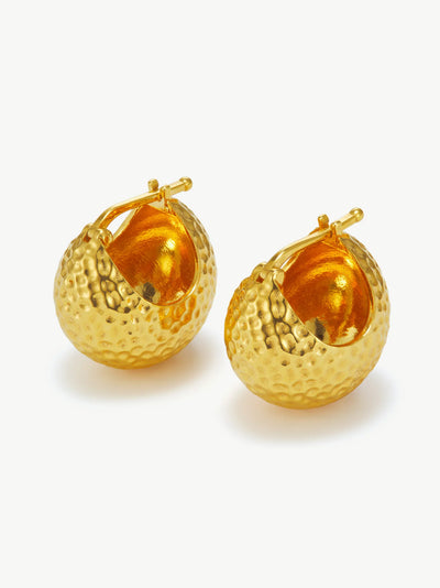 Zadie Ball Hoops - Gold