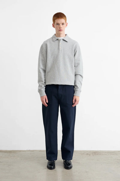 Mini Logo Polo -  Plain Grey Melange