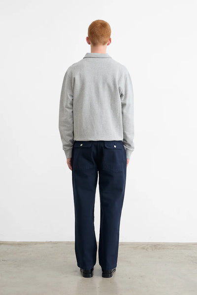 Mini Logo Polo -  Plain Grey Melange