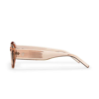 Cleo Unisex Sunglasses - Peach Lens/ Peach Clear Frame