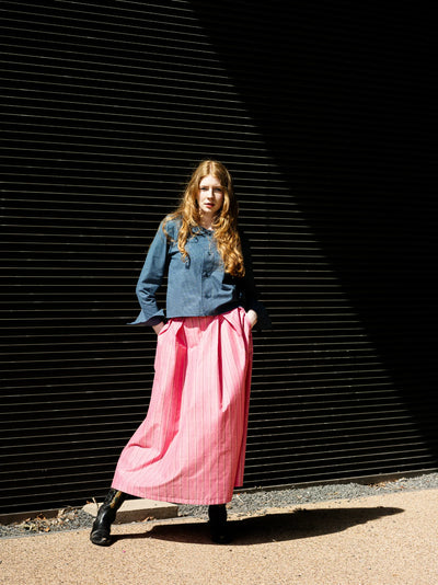 'NO MORE NOBODY' - Valery Skirt - Pink Stripe