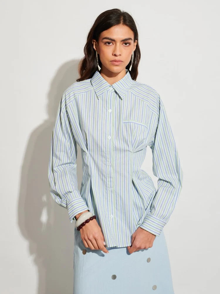 Delta Striped Shirt - Blue