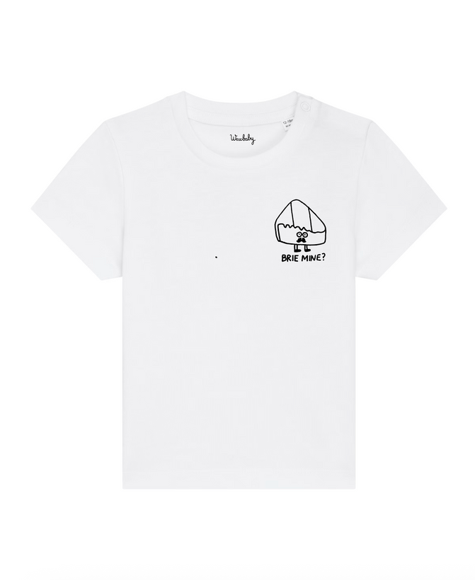 Brie Mine Organic Cotton T-Shirt - White