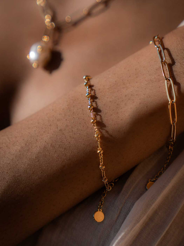 Callie Textured Bracelet - Gold Plating