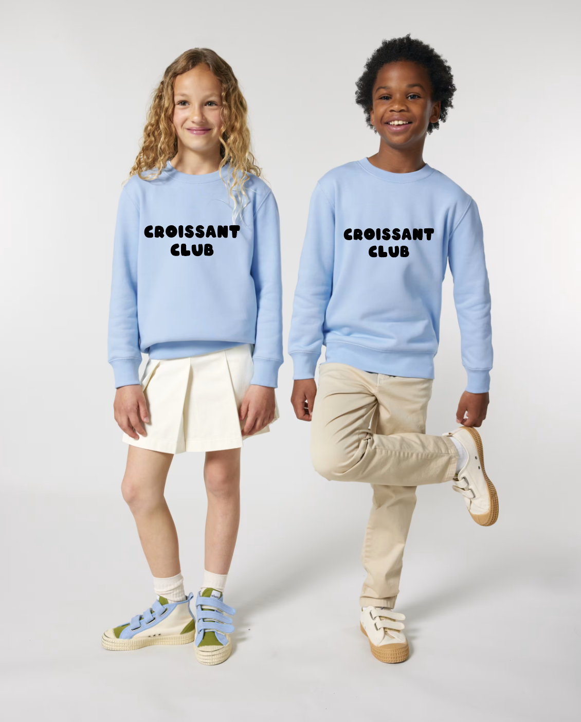 Croissant Club Organic Cotton Sweatshirt - Soul Blue
