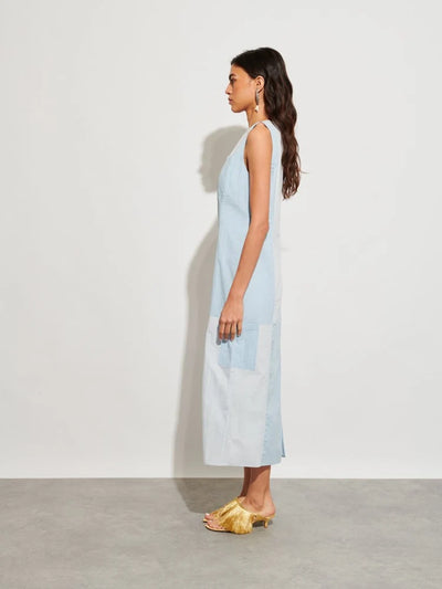 Solana Midi Dress - Pale Blue