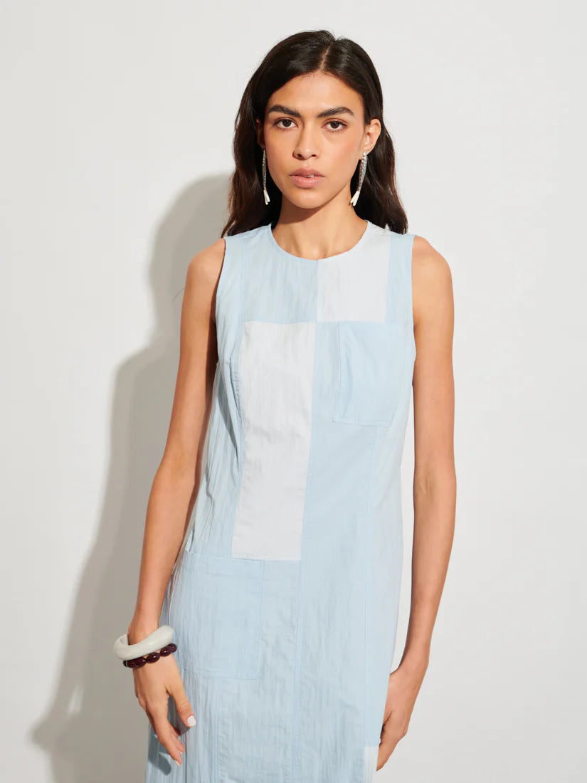 Solana Midi Dress - Pale Blue