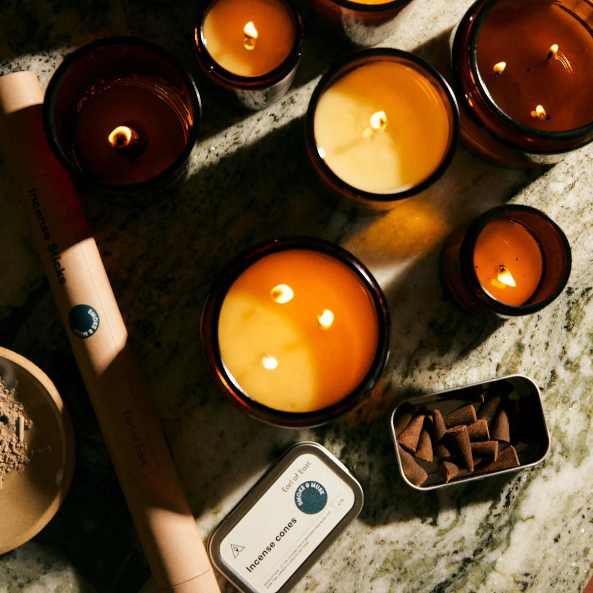 Soy Candle 170ML - Smoke & Musk