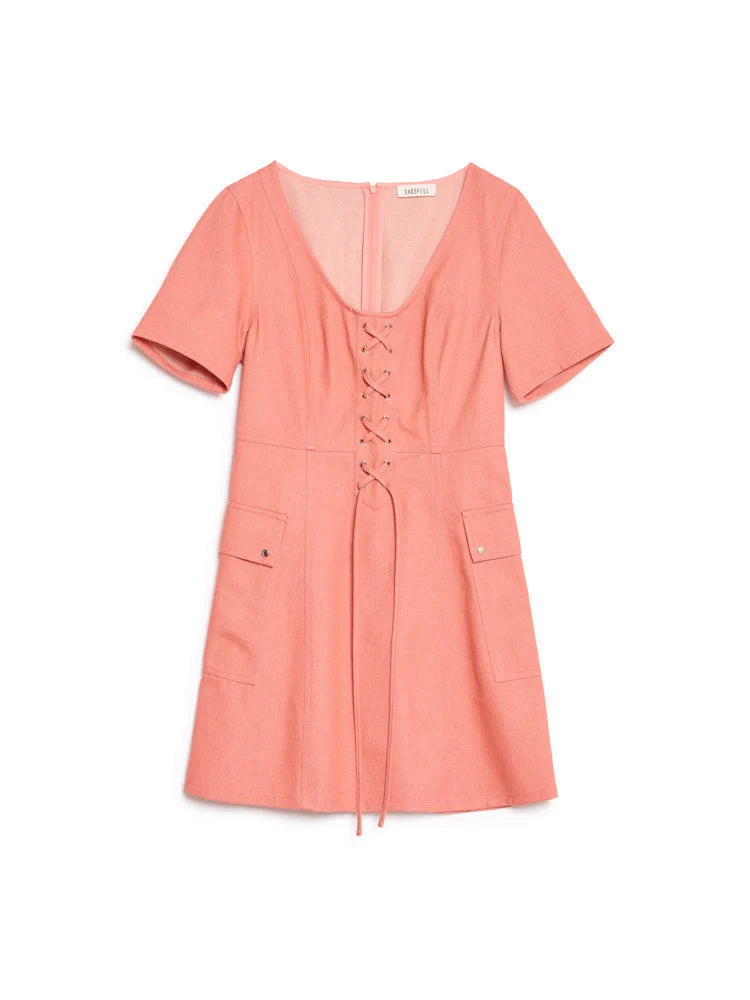 Frankie Mini Dress - Burnt Red