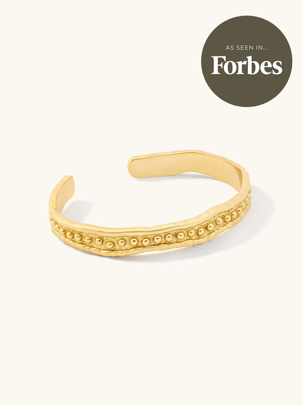 Imogen Beaded Cuff - Gold Plating