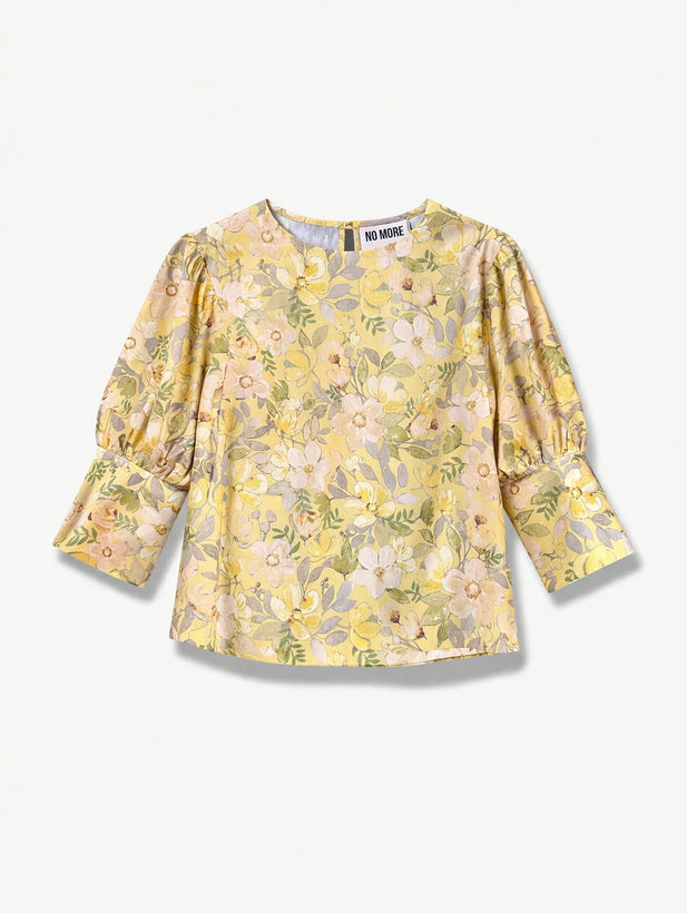 'NO MORE NOBODY' Iwona Blouse - Yellow Floral
