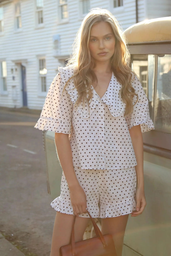 Luna Polka Dot Set - Cream