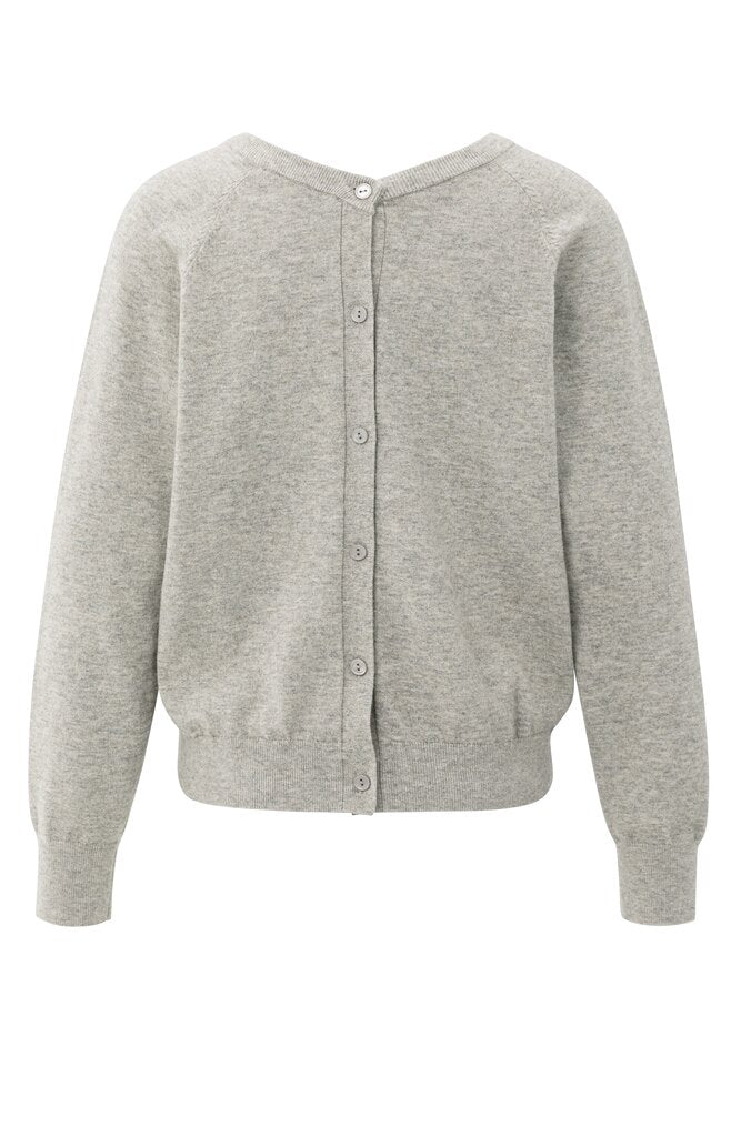 Double V-Neck Sweater - Brownish Grey