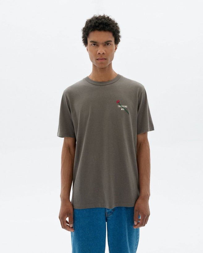 Zach Flower Pavement T-Shirt  - Grey