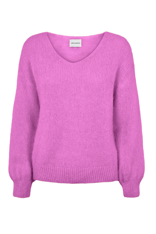 Milana LS Alpaca Pullover - Purly Purple