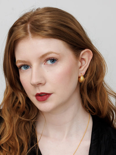 Zadie Ball Hoops - Gold