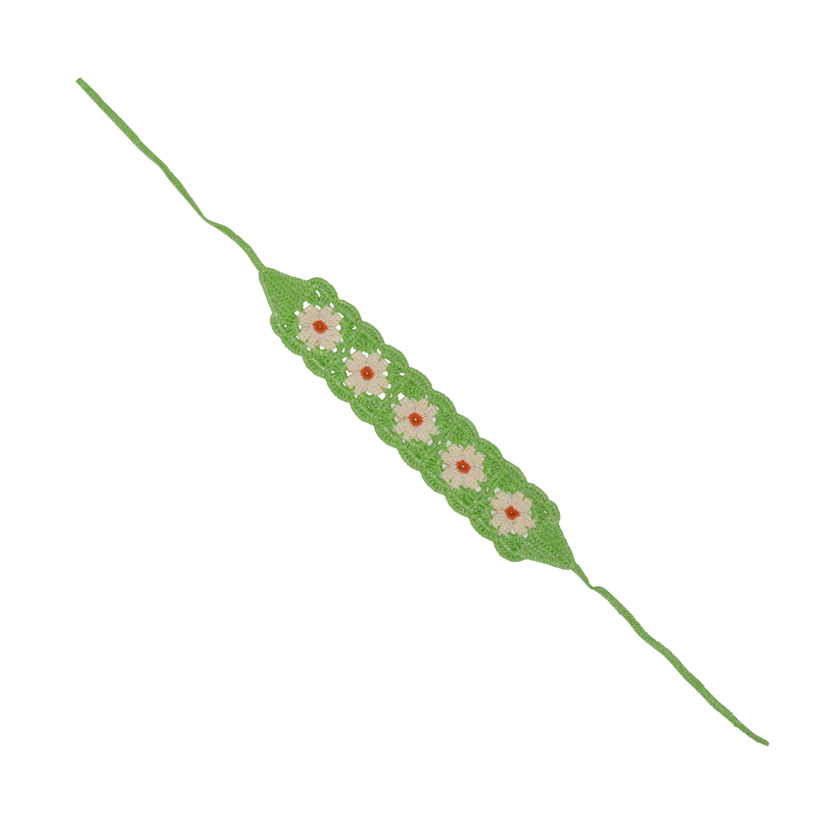 Bohemian Headband - Green Sunflower
