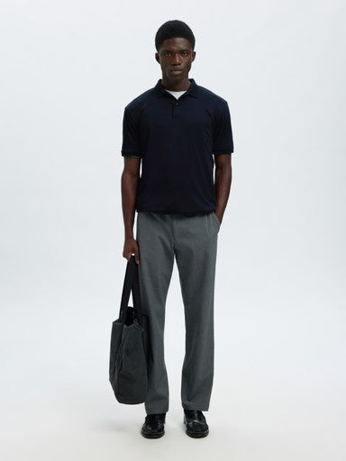 Fave Button SS Polo - Sky Captain