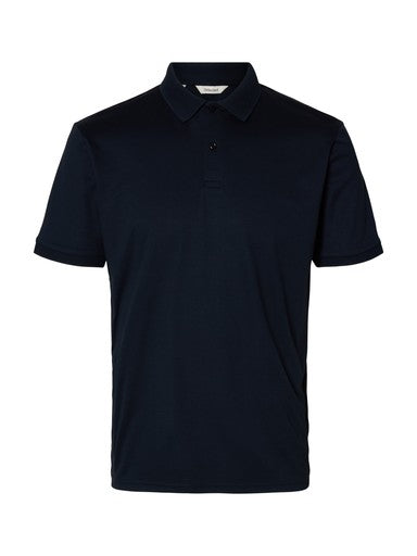 Fave Button SS Polo - Sky Captain