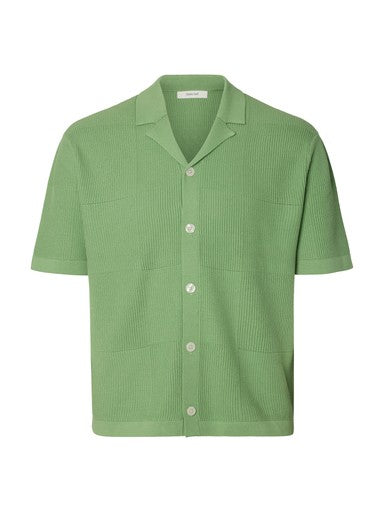 Ace SS Knit Relaxed Resort Cardigan - Aspen Green