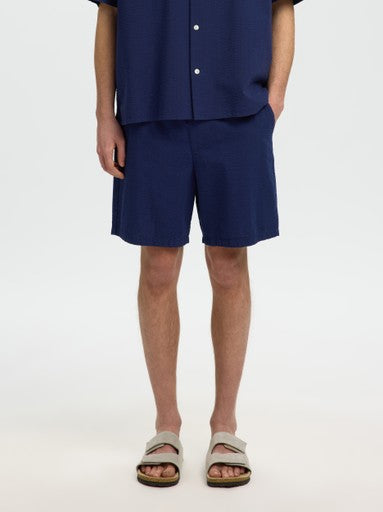 Reg Stuart Seersucker Shorts - Ocean Cavern