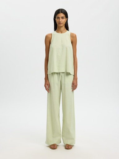 Luisa Linen Blend Top - Lint