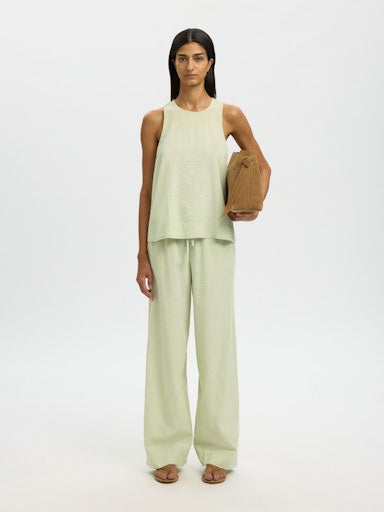 Luisa Linen Blend Top - Lint