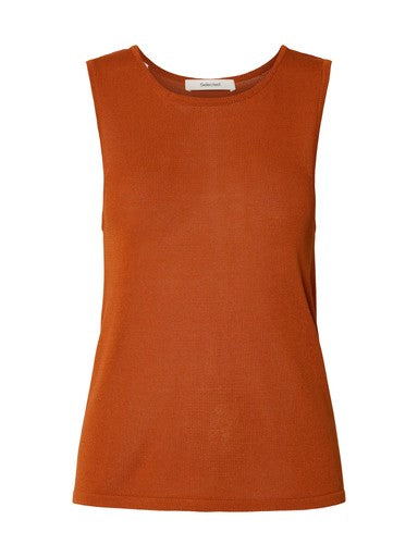 Moon SL Knit Top - Potters Clay